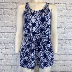 ☀️3/$25 Lucky Brand Tie Dye Romper • Sz Small Blue